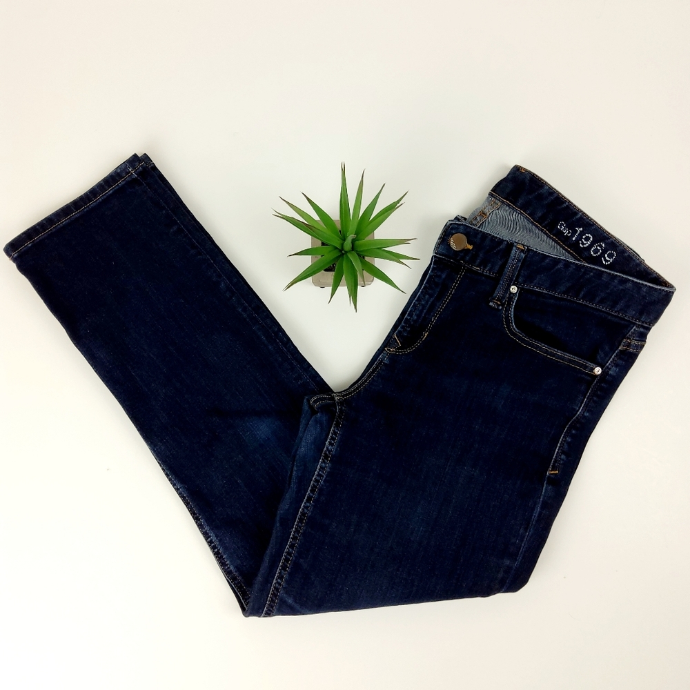 GAP Real Straight Dark Wash Jeans Size 30
